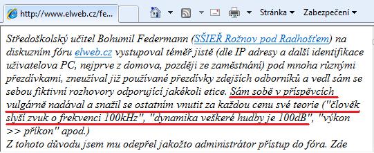 Srovnejte zdejší výroky se současnou praxí, nahrávkami SACD a DVD audio.